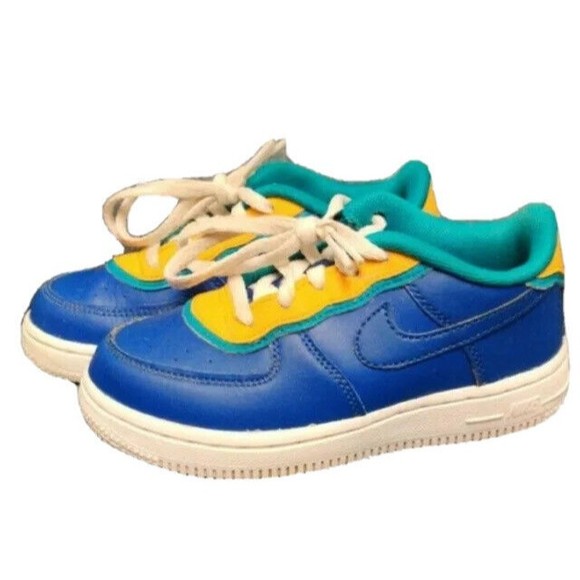 Pre-Owned-Kids 10c Nike Double-Layered Air Force 1 Low Indigo Force Sneakers - Picture 3 of 7